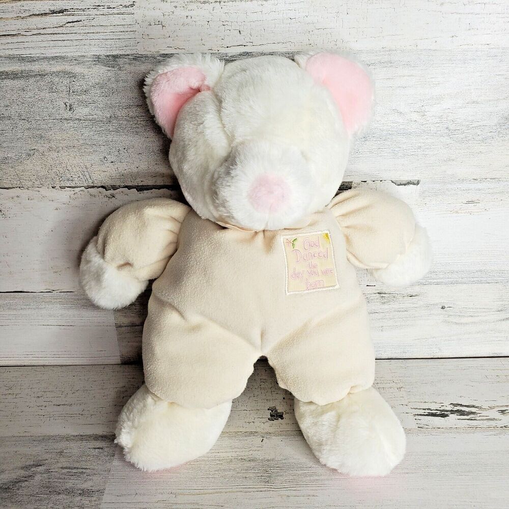 Russ Baby God Danced The Day You Were Born Plush Soft Teddy Bear Baby Girl Pink